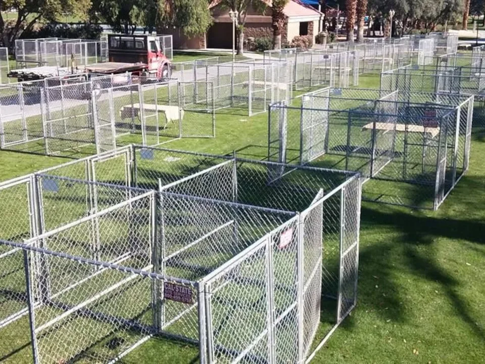 kennel animal enclosure rentals - cal-state site services - outdoor event