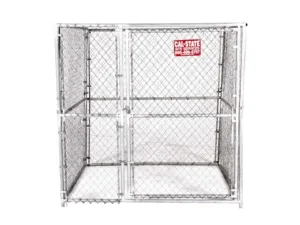 kennel animal enclosure rental - cal-state site services - front view door closed